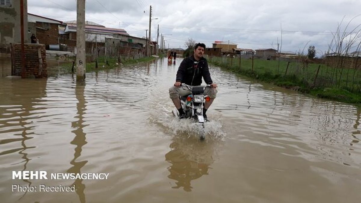 ارتفاع سیل و آبگرفتگی در گمیشان به ۲ متر رسید