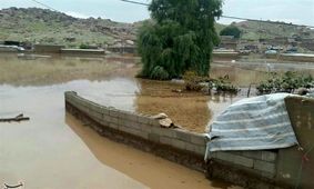طغیان رودخانه چولهول پلدختر؛ سیلاب به تاسیسات، مزارع و باغات خسارت زد