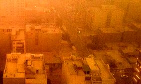 خوزستان زیر گرد و غبار؛ غلظت خاک در حمیدیه ۲۶ برابر حد مجاز

