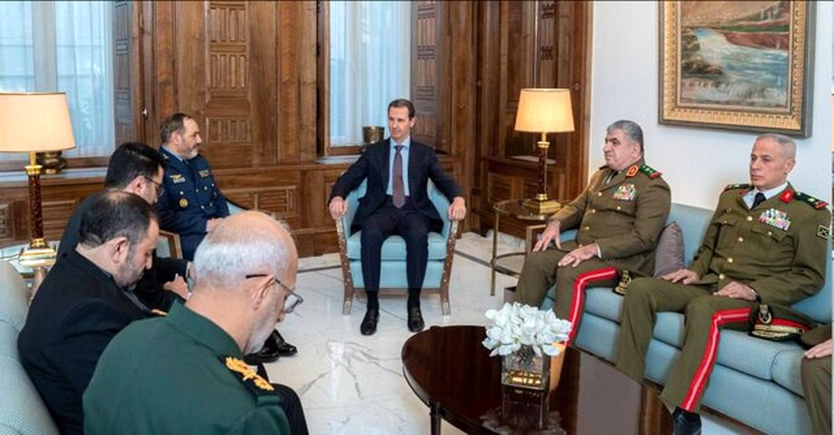 دیدار وزیر دفاع کشورمان با بشار اسد