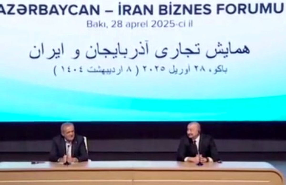 شعرخوانی آذری پزشکیان از شهریار در دیدار با علی‌اف در باکو/ ویدئو