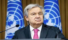 گوترش : از اعلام ایران مبنی بر باز بودن تنگه هرمز استقبال می‌کنم