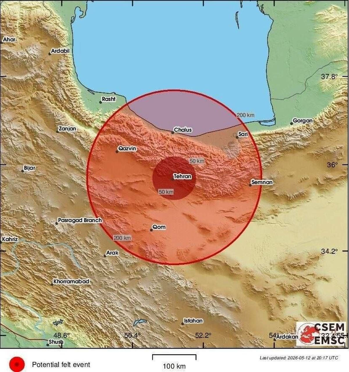 زلزله نسبتا شدید در تهران/  هلال احمر در آماده‌باش/ لرزش‌ها قطع نمی شوند/ زلزله امشب نظامی و تسلیحاتی بود؟