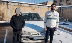 توقیف خودرو سواری با راننده ۱۳ ساله در گلبهار