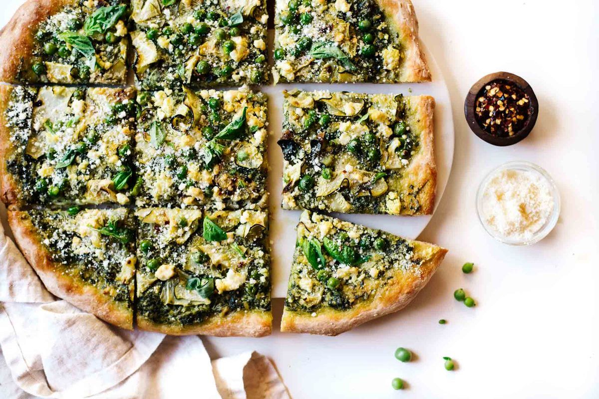 طرز تهیه پیتزا پستو