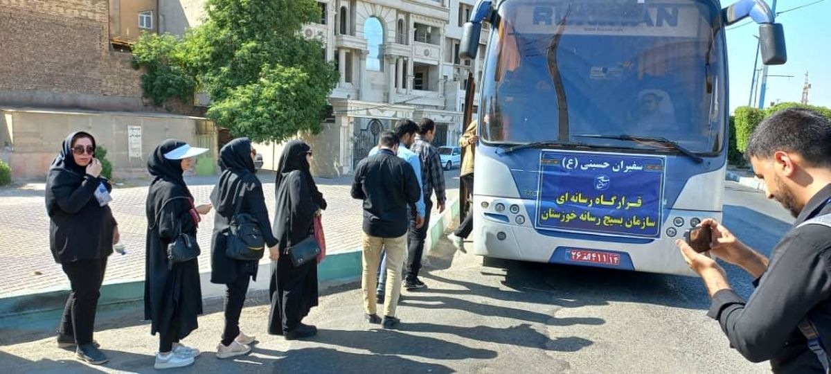 اولین کاروان قرارگاه رسانه‌ای اربعین به چذابه رسید