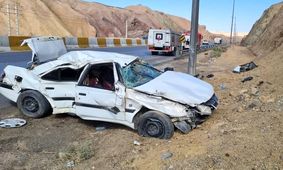 فوت کودک 2 ماهه در اثر واژگونی خودرو