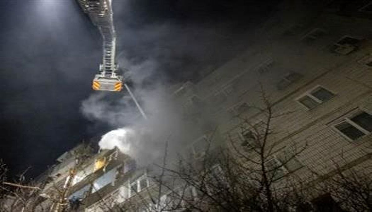 اصابت پهپاد به ساختمانی در غرب مسکو  